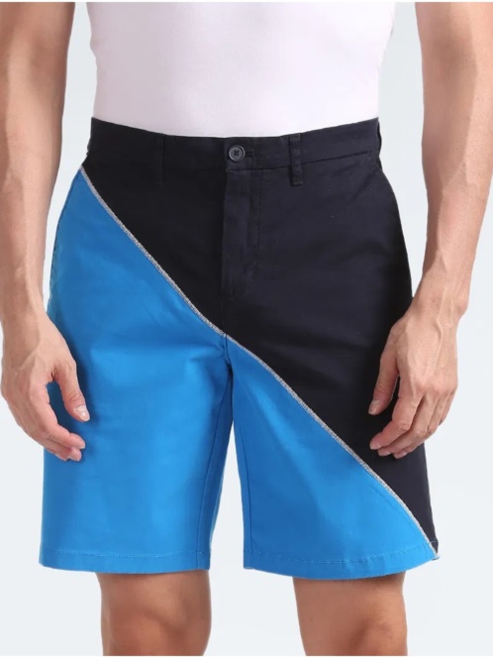Tommy Hilfiger Black and Blue Men's Shorts Size 33 NWT